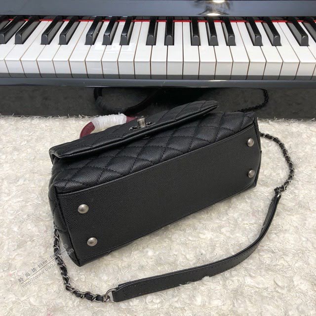 Chanel女包 92990 Chanel鏈條包 小顆粒球紋皮 最頂級複刻手工製作 香奈兒爆款小號手提女包  djc3948